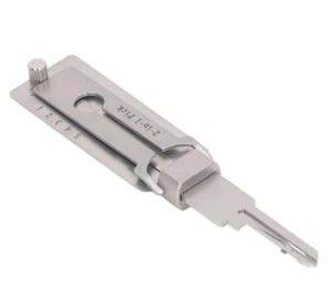 1PCS Key Decoder 2 in 1 Stainless Steel Key Hook Tool For Repair Maintenance - Imagen 1 de 9