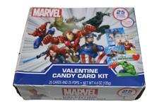 Marvel 25 Candy Card Valentine Kit Includes Teachers Card