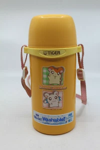 Tottoko Hamtaro Tiger Stainless Steel Water Bottle with Cup 0.6 liter Orange - Picture 1 of 12