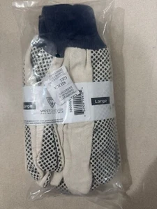 3-Pair West Chester General Purpose Pvc Dotted Canva Gloves Size: Large 5600/L3P - Picture 1 of 5