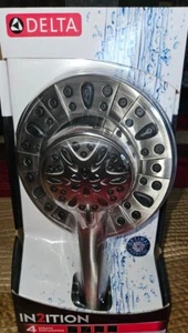 New! Delta In2ition 2-in-1 4-Spray Brushed  Nickel Finish  - Picture 1 of 5