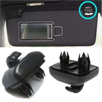 2X Ganchos de soporte de clip para parasol negro para Audi A3 S3 A4 S4 A5 S5 Q3 Q5 8U0857562A Foto 1 de 4