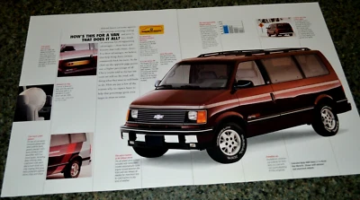 1994 CHEVY ASTRO ORIGINAL DEALER ADVERTISEMENT PRINT AD 94 VAN MAROON - Image 1 of 3