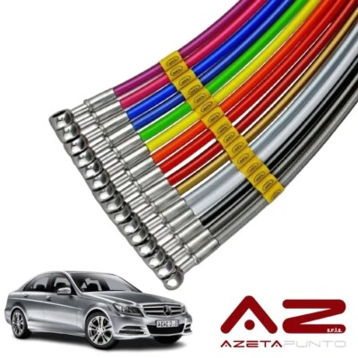 tubi freno in treccia auto su misura hel per mercedes classe c w204 2007 2014
