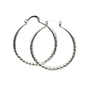 Hoop Earrings Sturdy Alloy Fashion Jewelry Accessory - Picture 1 of 8