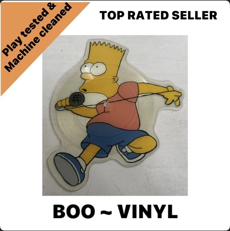 The Simpsons Deep Deep Trouble Limited Edition Shaped Picture Vinyl Disc EX - Image 1 of 4