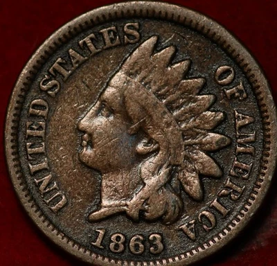 1863 Philadelphia Mint Indian Head Cent - Image 1 of 2