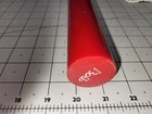 1-5/8" Dia. x 24" 90 A Durometer Polyurethane Rod, Red, P/N 13066