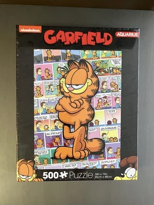 ¡Rompecabezas Aquarius Nickelodeon GARFIELD 500 piezas 14" x 19"! #62-252 Precintado-Nuevo Foto 1 de 2