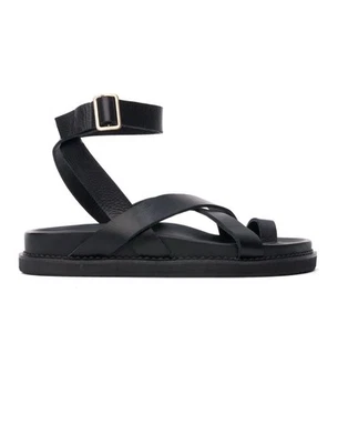 SANDALIA MUJER THE BALI TAILOR LENI CUERO GENUINO NEGRO TALLA 8 Foto 1 de 4