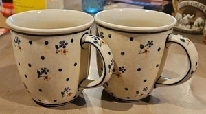 Polish Pottery Mug Boleslawiec - Set Of 2 - Picture 1 of 3