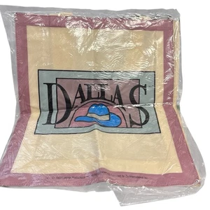 Very Rare DALLAS Vintage Canvas Tote Bag CBS Hit Soap 1983 Lorimar JR Ewing - Picture 1 of 9