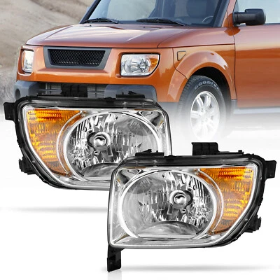 Fits 2003-2008 Honda Element Replacement Headlights Head Lamps Left+Right 03-08 - Изображение 1 из 4