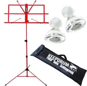 keepdrum MUS2RD Soporte para partituras Rojo + 10 imanes - Imagen 1 de 7