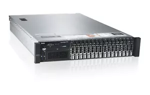 Dell R720 SERVER 2x E5-2660 v2 20 CORE 192gb Ram 900gb X 16 h710 2x PS 10gb net - Picture 1 of 8