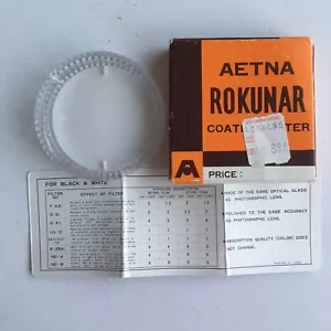 Aetna Rokunar Coated Filter 49 mm XL UV Case and Box (FILTER MISSING) - Picture 1 of 7