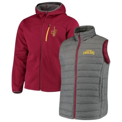 G-III Sports Carl Banks Cleveland Cavaliers Cold Front 3-In-1 System Vest Jacket - Image 1 of 4