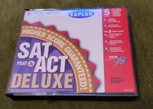 Kaplan SAT & ACT Deluxe Cd Rom Microsoft 3.1 95 MacIntosh - Picture 1 of 7