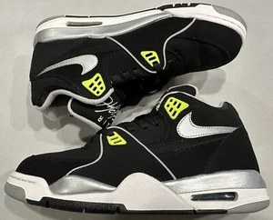 EXTREMELY RARE! Nike Air Flight 89 Black/Cyber 306252-090 Size 10.0 Volt Jordan - Picture 1 of 10