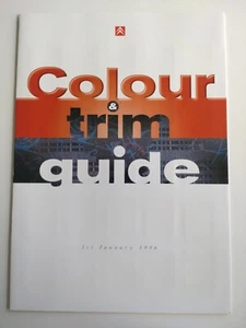 Citroen AX ZX Xantia XM Synergie Paint Body Colour Seat Trim Guide Brochure 1996 - Picture 1 of 1