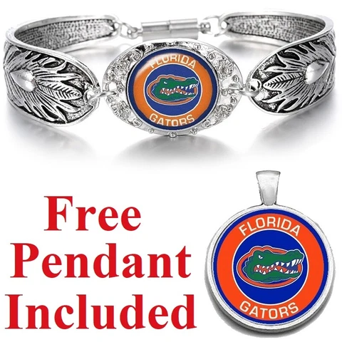 University Of Florida Gators Women's Sterling Silver Bracelet College Gift D3 Cover