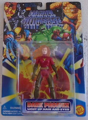 Marvel Universe 5" Dark Phoenix X-Men Animated Series ToyBiz Jean Grey Light Up - Image 1 of 2