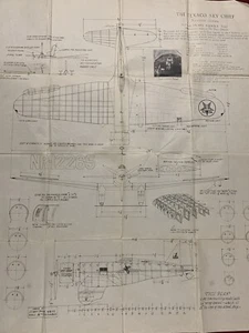 Rare Texaco Sky Chief Model Blue Print / 1933 - Picture 1 of 6