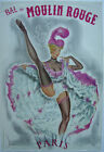 Plakat Moulin Rouge Paris Can Can Tanzerin Offset 1957 Entwurf O Kley Variete