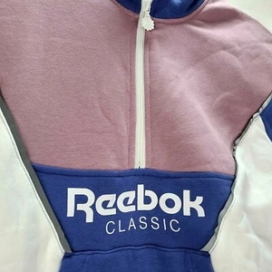 Reebok Classic Retro Vintage Style Pullover Sweatshirt Size Large Blue Purpleish - Picture 1 of 12