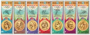Äquatorialguinea 1972 Olympiasieger München Deutschland 279-285 - Bild 1 von 1