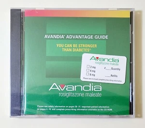 Avandia Advantage Guide CD-ROM, Diabetes Help, Brand New, Sealed, Free Shipping - Picture 1 of 2