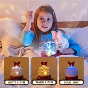 Kuromi Projector Sanrio Night Light USB Powered 360 Rotation Kawaii - Picture 1 of 7
