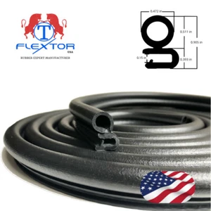 15 ft Lock Seal 3/8" bulb A Side Door Rubber Trailer Camper RV Weatherstrip - Picture 1 of 7
