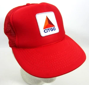 Citgo Gas Trucker Mütze Cap Vintage 90s Snapback Patch Mesh Back Oil Mechanic - Bild 1 von 12