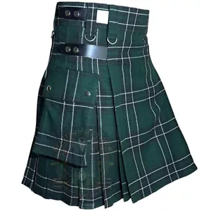 Kilt utility tartan moderno caccia Clan Maclean - kilt scozzese personalizzato per uomo - Foto 1 di 7