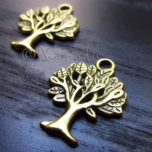 Dijes de latón envejecido Tree of Life 22 mm al por mayor C2619 - 10, 20 o 50 piezas - Imagen 1 de 2