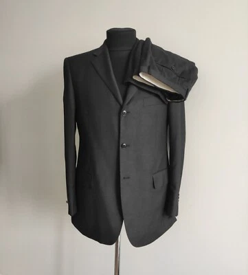 Lardini Mens Tasmania Winter Wool Charcoal Suit Size IT 52 / US 42 - Image 1 of 4