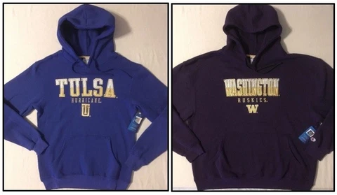 Adult Hoodie Sweatshirt, Tulsa Golden Hurricane (S) or Washington Huskies (2XL) Cover