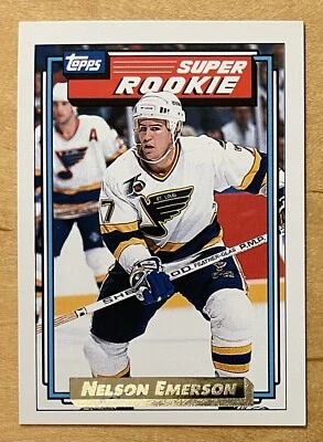 Nelson Emerson 1992-93 Topps Oro Super Novato Inserto #11 St. Louis Blues Como Nuevo Foto 1 de 2