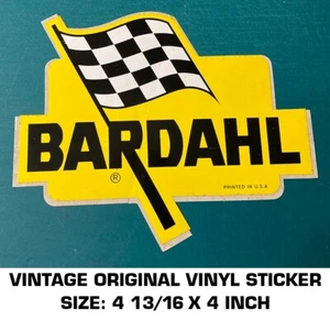 BARDAHL ADDITIVES AND OILS VINTAGE ORIGINAL VINYL DECAL STICKER - RACING - Picture 1 of 2