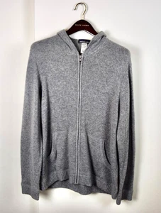 Patagonia Felpa con Cappuccio Spessa 100% Cashmere Full Zip - Uomo Large L Tinta Unita Full Zip - Foto 1 di 5