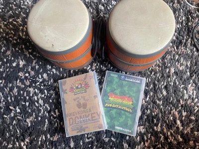Donkey Kong Jungle Beat and Donkey Konga NTSC-J, Bongos included *untested* - Image 1 of 3
