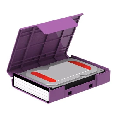 Funda protectora de disco duro para disco duro de 3,5 pulgadas con reducción de vibración 8 Eva interior Foto 1 de 4