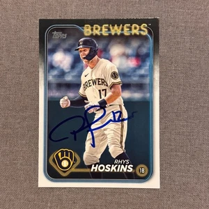 RHYS HOSKINS Signed Autographed 2024 Topps Series Two 2 Card MIL Brewers #357 - Picture 1 of 1