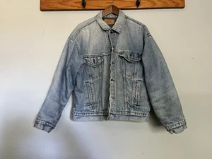 Levis Denim Jacket Blanket Lined Vintage 70507 0314 USA Made Size L - Picture 1 of 10