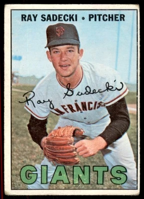 1967 TOPPS RAY SADECKI SAN FRANCISCO GIANTS #409 VG - Image 1 of 2