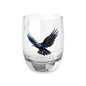 Whiskyglas mit Flying Raven Design - Perfekt für Geschenke, Barzubehör, Zuhause [...] - Bild 1 von 5