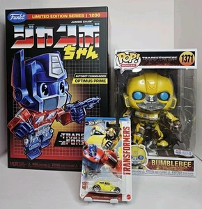 Jumbo Chan Optimus Prime 14” Vinyl Collectible Funko Ltd 1200 + Gift Bumblebee - Picture 1 of 17