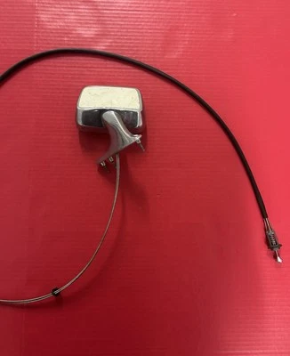 1987 CHRYSLER FIFTH AVENUE RIGHT PASSENGER SIDE VIEW MIRROR SIDE MANUAL CHROME - Image 1 of 4