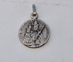 VINTAGE NOTRE DAME DE LAGHET PRIEZ POUR NOUS CHRISTIANITY PETIT MEDAL FRANCE - Picture 1 of 3